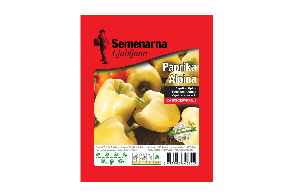 PAPRIKA ALPINA 20 g Semenarna 